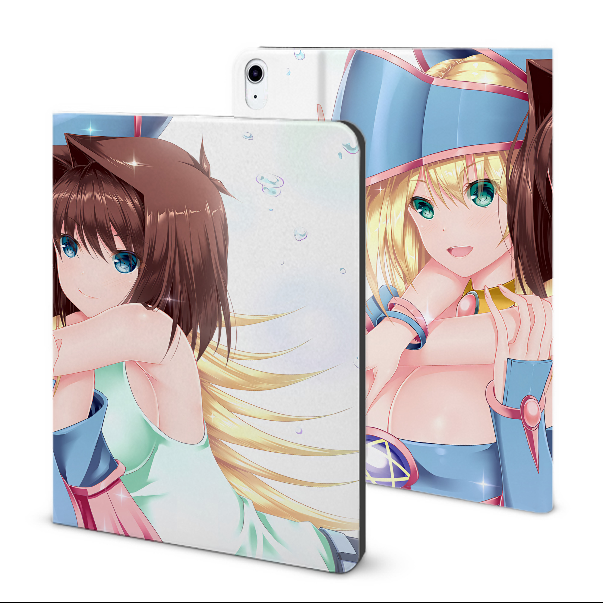 （画像用） 遊☆戯☆王 Yu-Gi-Oh! IPad ケース ブック型 PUレザー TPU 耐衝撃 軽量 薄型 ペン収納なし 全面保護 IPad 各モデル対応